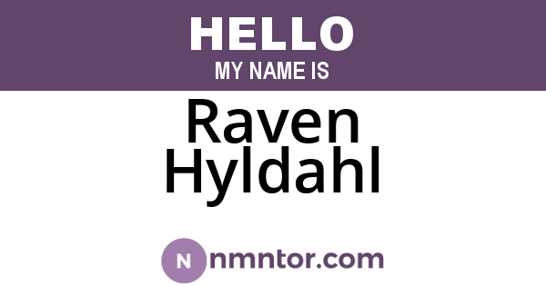 Raven Hyldahl