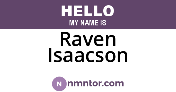 Raven Isaacson