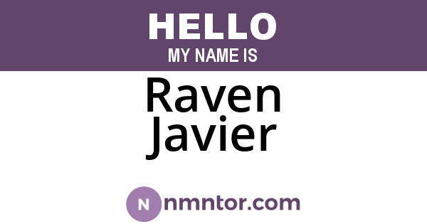 Raven Javier