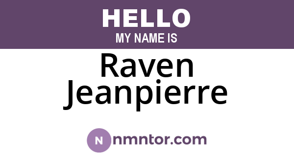 Raven Jeanpierre