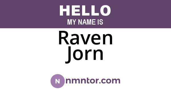 Raven Jorn