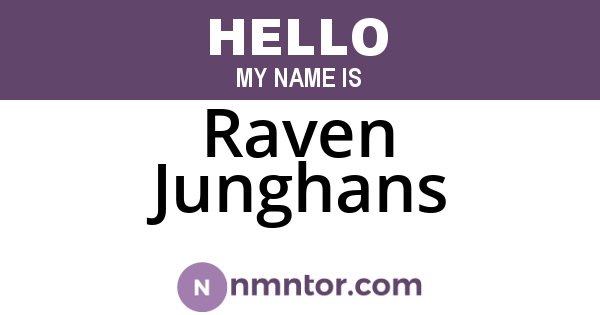 Raven Junghans
