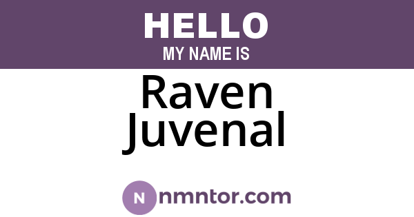 Raven Juvenal