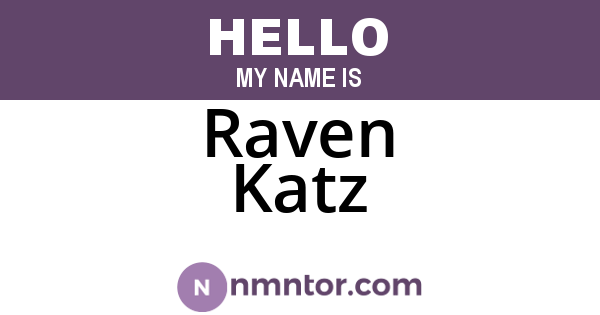 Raven Katz