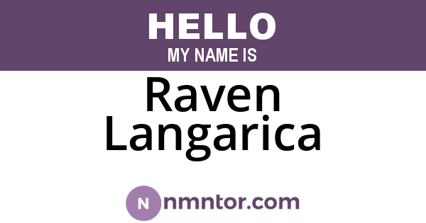 Raven Langarica