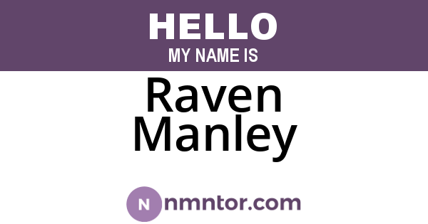 Raven Manley