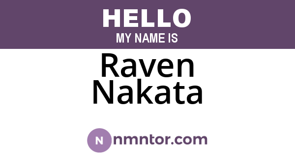 Raven Nakata