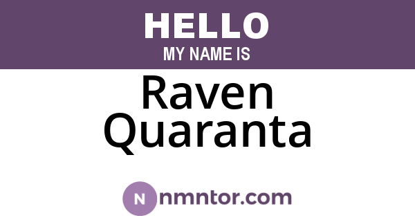 Raven Quaranta