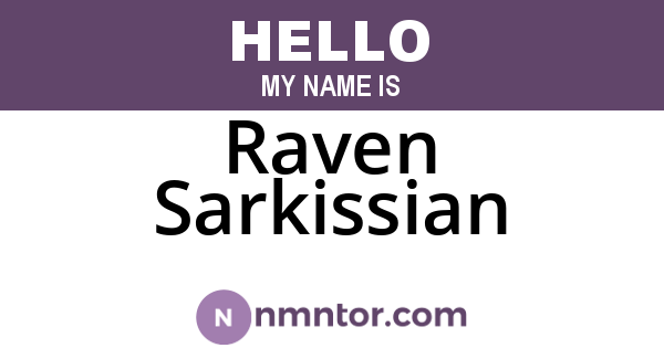 Raven Sarkissian