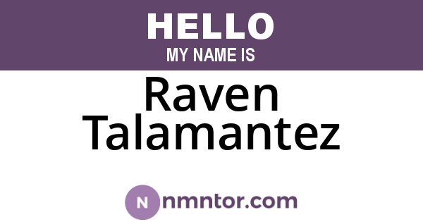 Raven Talamantez