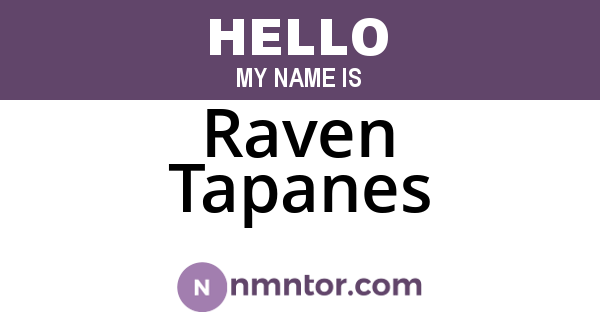 Raven Tapanes