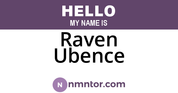 Raven Ubence