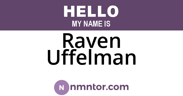 Raven Uffelman