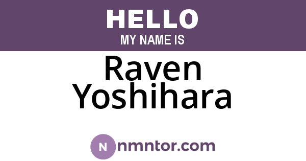 Raven Yoshihara