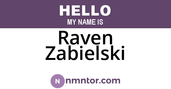 Raven Zabielski