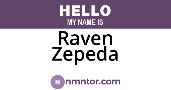 Raven Zepeda