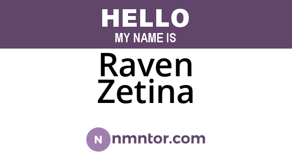 Raven Zetina
