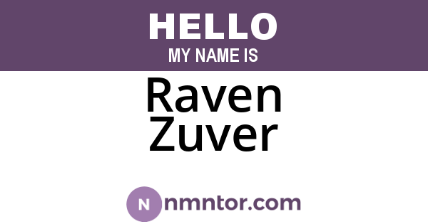 Raven Zuver