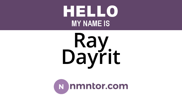 Ray Dayrit