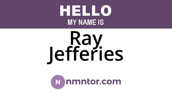 Ray Jefferies