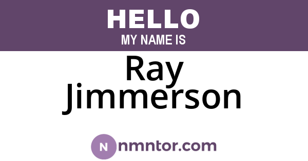 Ray Jimmerson