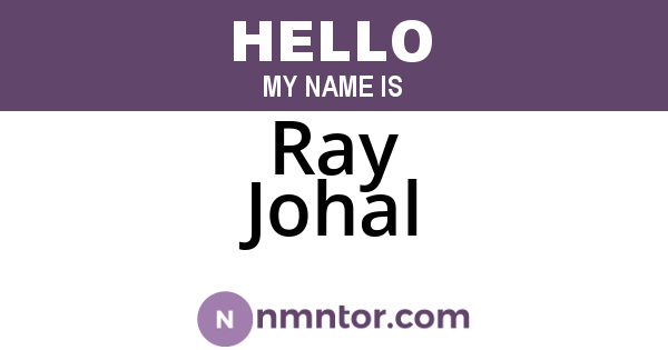 Ray Johal
