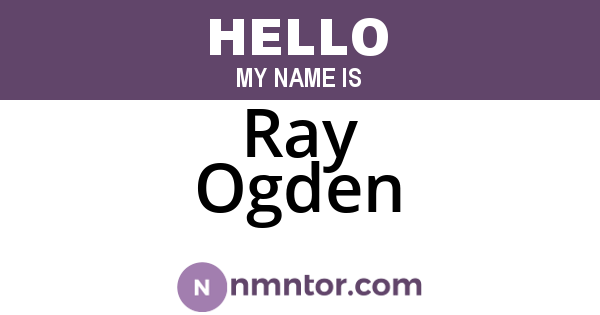 Ray Ogden