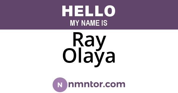 Ray Olaya