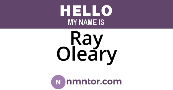 Ray Oleary