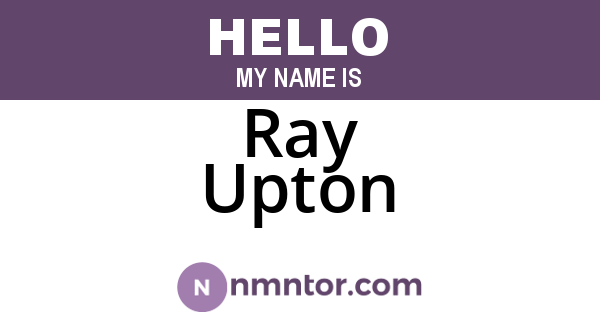 Ray Upton