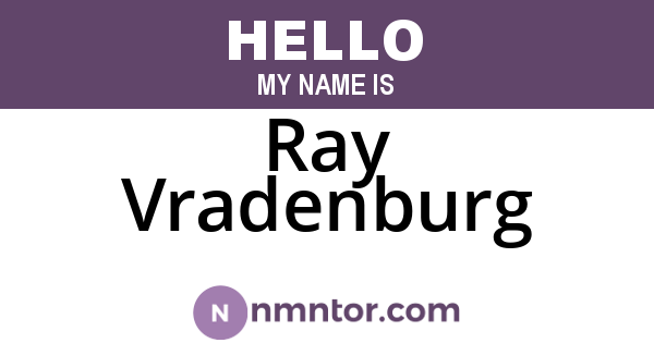 Ray Vradenburg