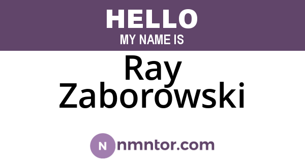 Ray Zaborowski