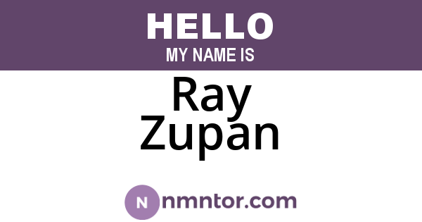 Ray Zupan