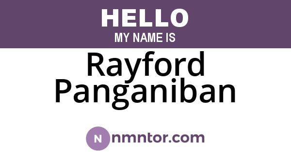 Rayford Panganiban