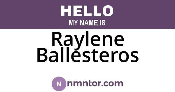Raylene Ballesteros