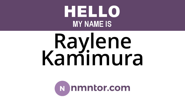 Raylene Kamimura
