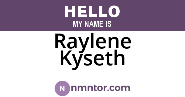 Raylene Kyseth