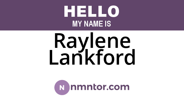 Raylene Lankford