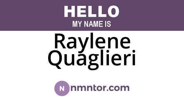 Raylene Quaglieri