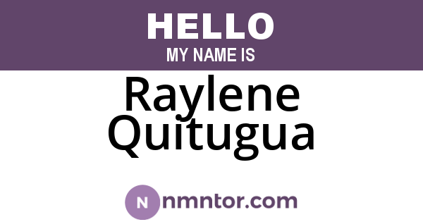 Raylene Quitugua