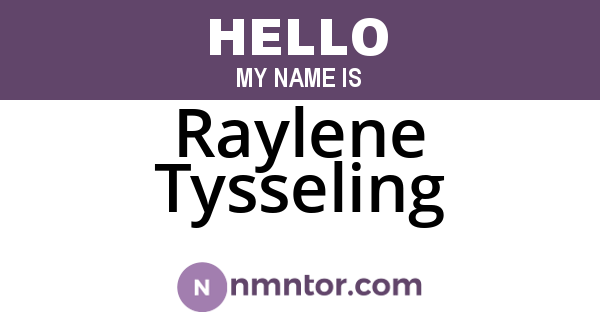 Raylene Tysseling