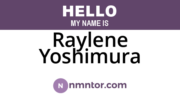 Raylene Yoshimura