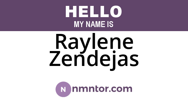 Raylene Zendejas