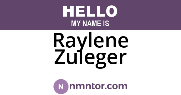 Raylene Zuleger