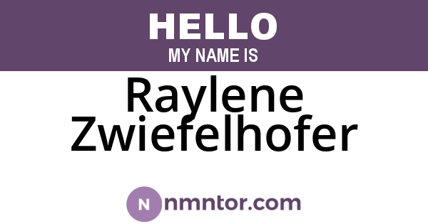Raylene Zwiefelhofer