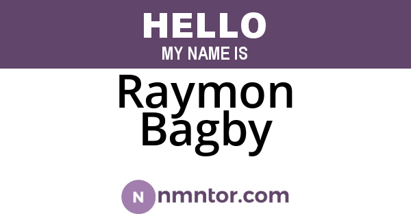 Raymon Bagby
