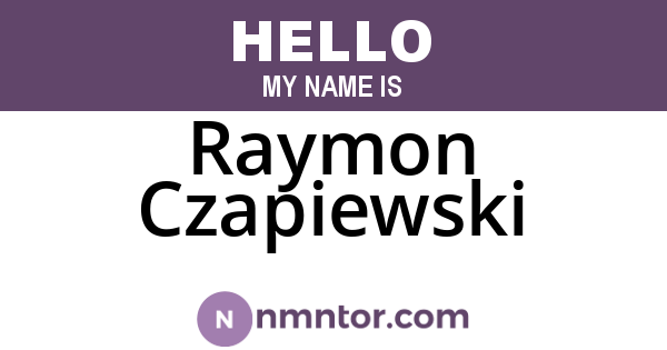 Raymon Czapiewski