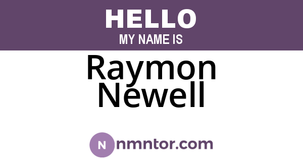 Raymon Newell