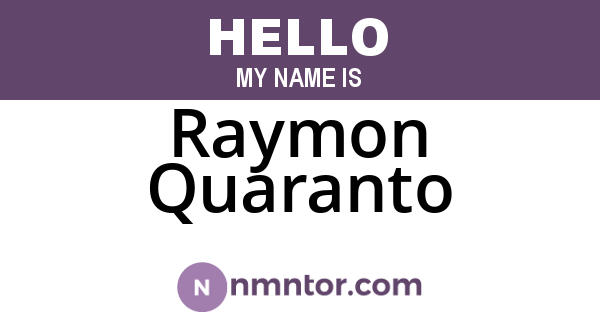 Raymon Quaranto