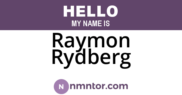 Raymon Rydberg